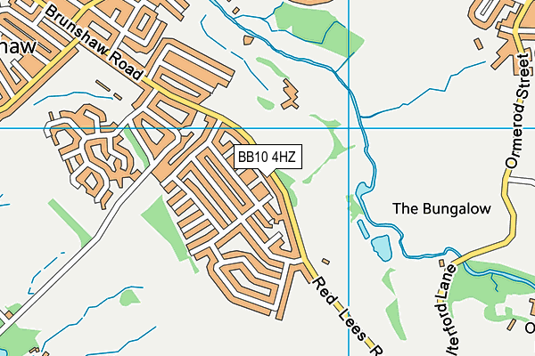 BB10 4HZ map - OS VectorMap District (Ordnance Survey)
