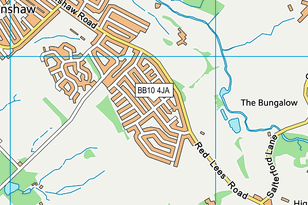 BB10 4JA map - OS VectorMap District (Ordnance Survey)