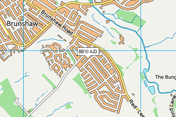 BB10 4JD map - OS VectorMap District (Ordnance Survey)