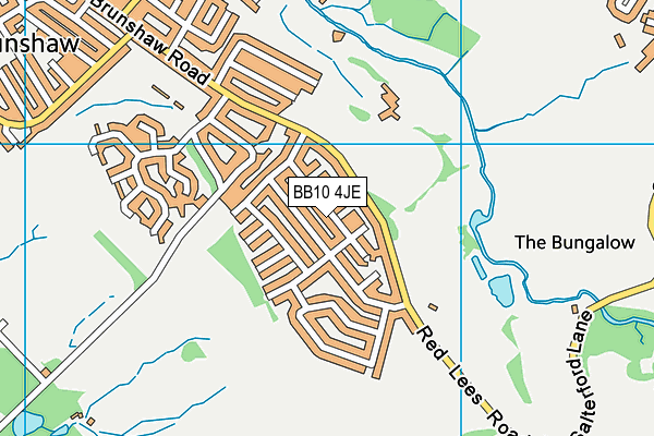 BB10 4JE map - OS VectorMap District (Ordnance Survey)