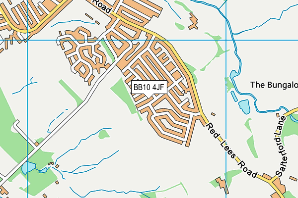 BB10 4JF map - OS VectorMap District (Ordnance Survey)