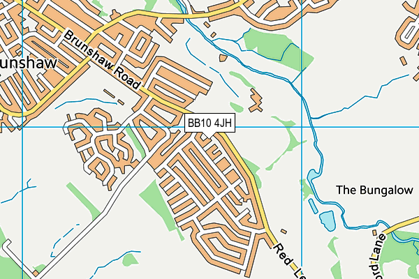 BB10 4JH map - OS VectorMap District (Ordnance Survey)