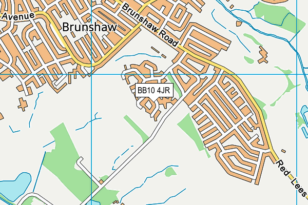 BB10 4JR map - OS VectorMap District (Ordnance Survey)