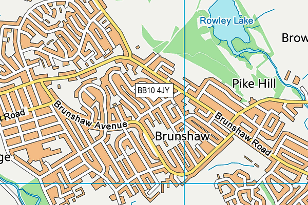 BB10 4JY map - OS VectorMap District (Ordnance Survey)