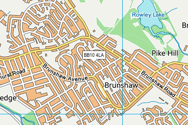 BB10 4LA map - OS VectorMap District (Ordnance Survey)