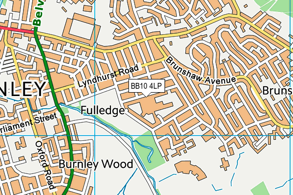 BB10 4LP map - OS VectorMap District (Ordnance Survey)