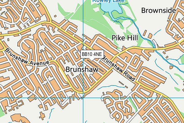 BB10 4NE map - OS VectorMap District (Ordnance Survey)