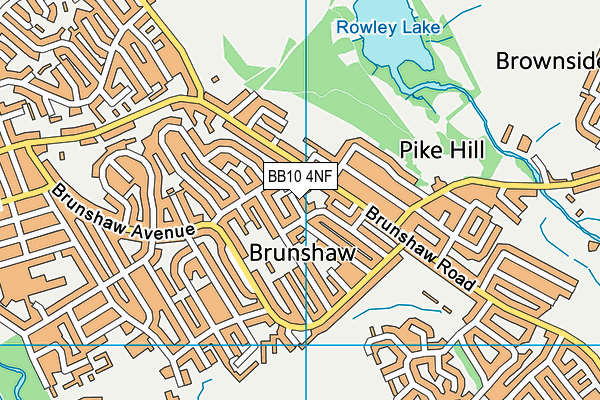 BB10 4NF map - OS VectorMap District (Ordnance Survey)