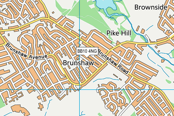 BB10 4NG map - OS VectorMap District (Ordnance Survey)