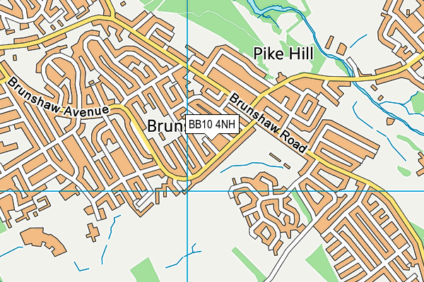 BB10 4NH map - OS VectorMap District (Ordnance Survey)