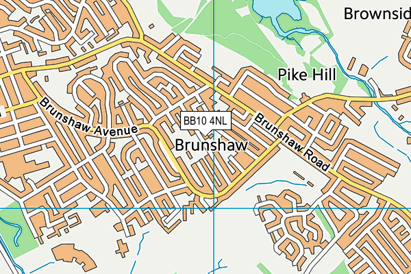 BB10 4NL map - OS VectorMap District (Ordnance Survey)