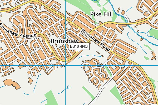 BB10 4NQ map - OS VectorMap District (Ordnance Survey)