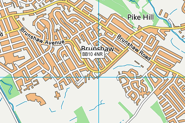 BB10 4NR map - OS VectorMap District (Ordnance Survey)