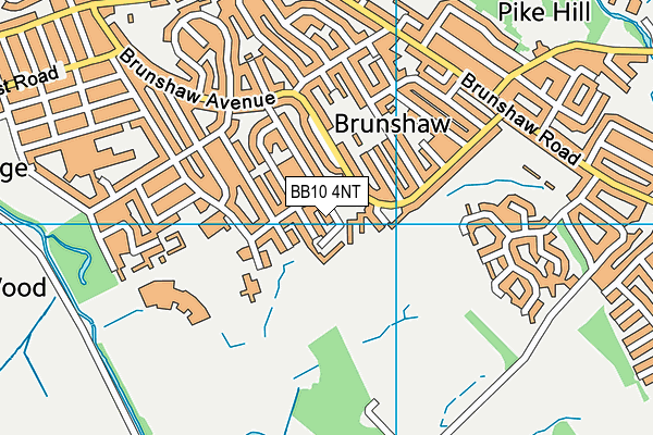 BB10 4NT map - OS VectorMap District (Ordnance Survey)