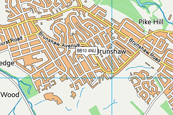 BB10 4NU map - OS VectorMap District (Ordnance Survey)