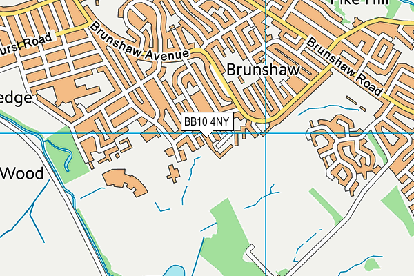 BB10 4NY map - OS VectorMap District (Ordnance Survey)