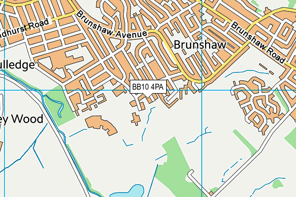 BB10 4PA map - OS VectorMap District (Ordnance Survey)