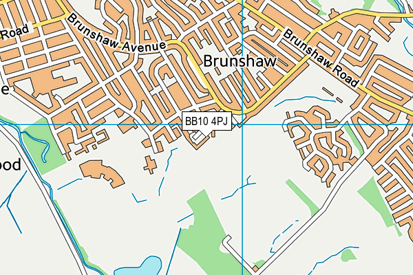 BB10 4PJ map - OS VectorMap District (Ordnance Survey)