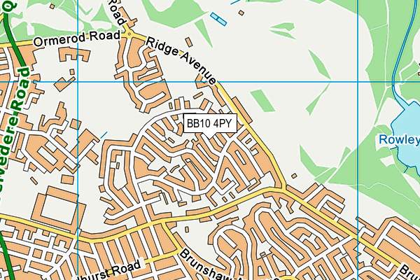 BB10 4PY map - OS VectorMap District (Ordnance Survey)