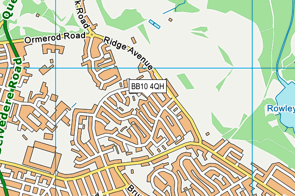 BB10 4QH map - OS VectorMap District (Ordnance Survey)