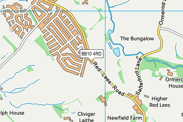 BB10 4RD map - OS VectorMap District (Ordnance Survey)