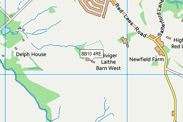 BB10 4RE map - OS VectorMap District (Ordnance Survey)