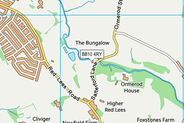 BB10 4RY map - OS VectorMap District (Ordnance Survey)