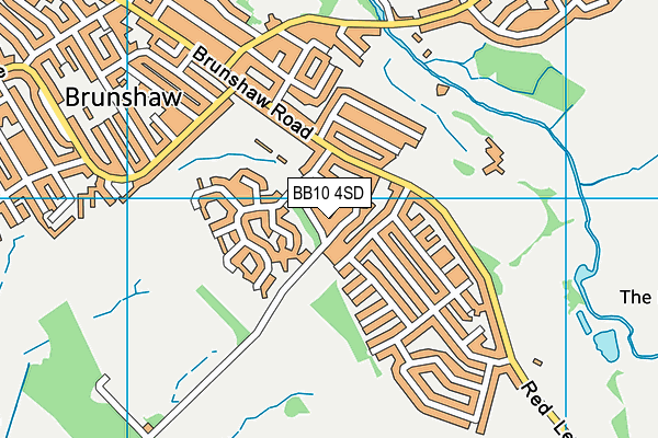 BB10 4SD map - OS VectorMap District (Ordnance Survey)