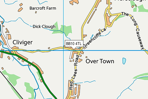 BB10 4TL map - OS VectorMap District (Ordnance Survey)