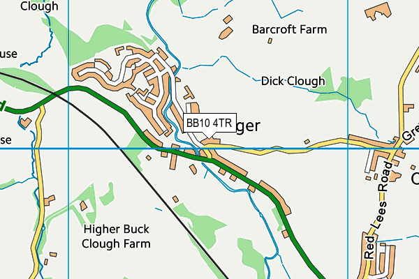 BB10 4TR map - OS VectorMap District (Ordnance Survey)