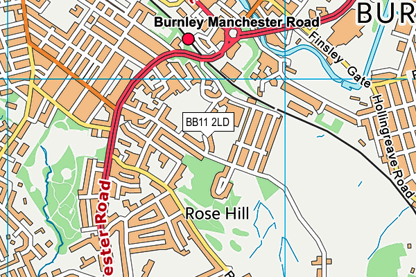 Map of D AND D SCAFFOLDING (BURNLEY) LIMITED at district scale