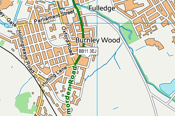 Burnley St Stephen's Church of England Voluntary Aided Primary School map (BB11 3EJ) - OS VectorMap District (Ordnance Survey)