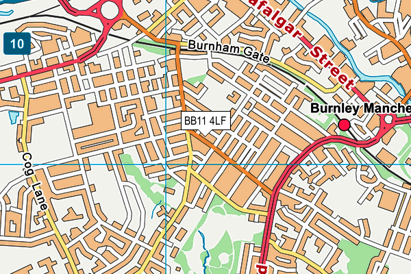 BB11 4LF map - OS VectorMap District (Ordnance Survey)