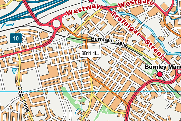 BB11 4LJ map - OS VectorMap District (Ordnance Survey)