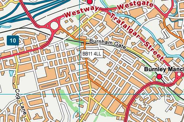 BB11 4LL map - OS VectorMap District (Ordnance Survey)