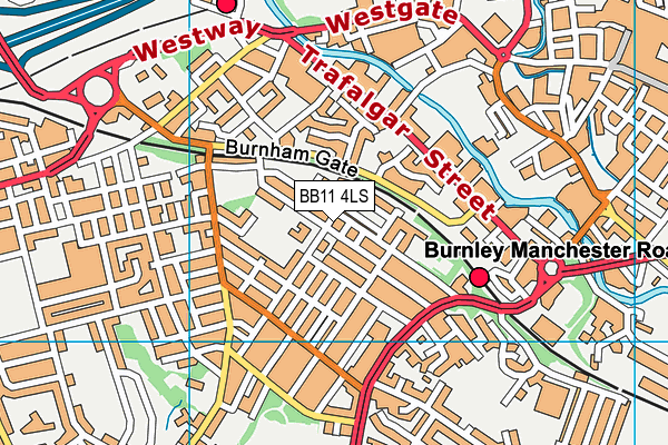 BB11 4LS map - OS VectorMap District (Ordnance Survey)