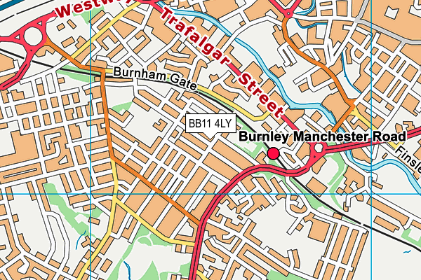 BB11 4LY map - OS VectorMap District (Ordnance Survey)