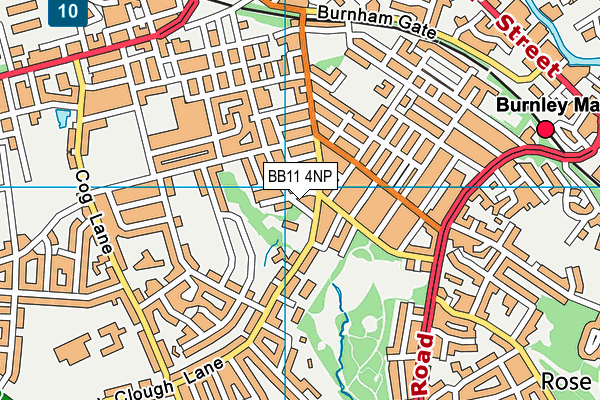 BB11 4NP map - OS VectorMap District (Ordnance Survey)
