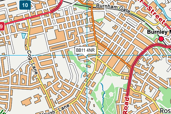 BB11 4NR map - OS VectorMap District (Ordnance Survey)