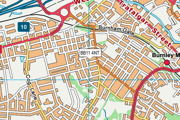 BB11 4NT map - OS VectorMap District (Ordnance Survey)