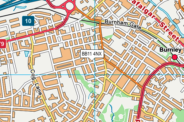 BB11 4NX map - OS VectorMap District (Ordnance Survey)