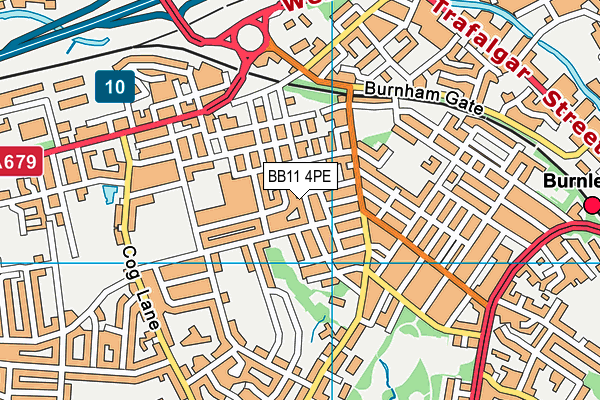 BB11 4PE map - OS VectorMap District (Ordnance Survey)