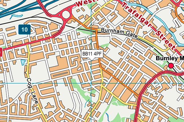 Coal Clough Academy map (BB11 4PF) - OS VectorMap District (Ordnance Survey)