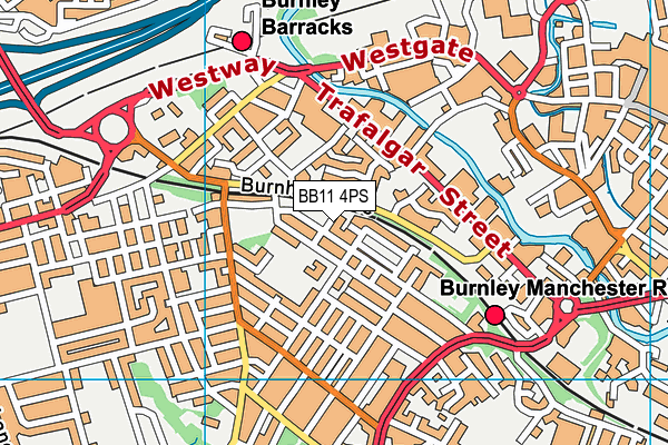 BB11 4PS map - OS VectorMap District (Ordnance Survey)