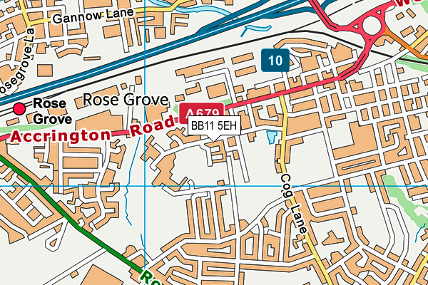 BB11 5EH map - OS VectorMap District (Ordnance Survey)