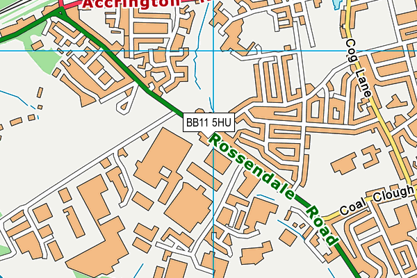 BB11 5HU map - OS VectorMap District (Ordnance Survey)