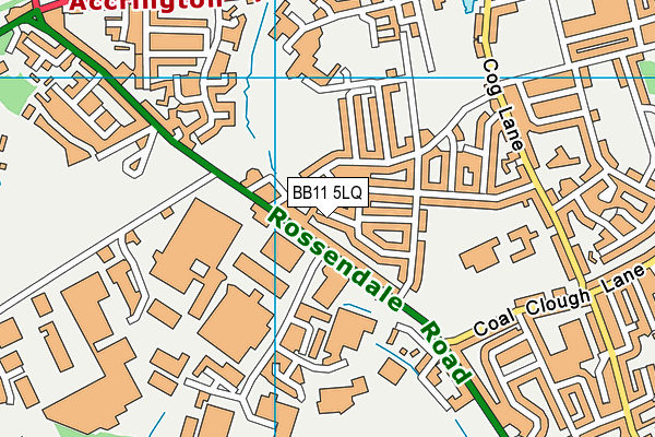 BB11 5LQ map - OS VectorMap District (Ordnance Survey)
