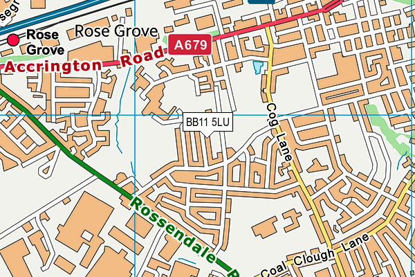 BB11 5LU map - OS VectorMap District (Ordnance Survey)