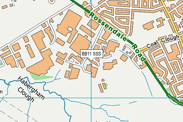 BB11 5SS map - OS VectorMap District (Ordnance Survey)
