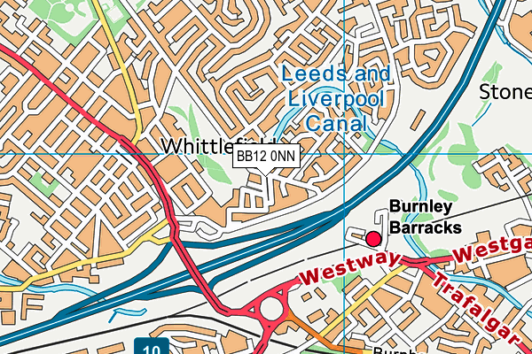 BB12 0NN map - OS VectorMap District (Ordnance Survey)